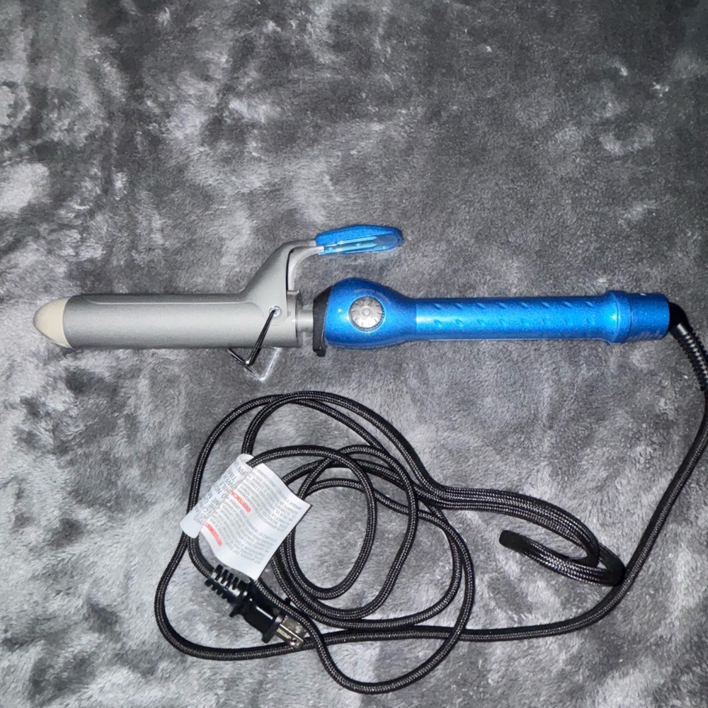 BaByliss Blue and Silver Curling Iron